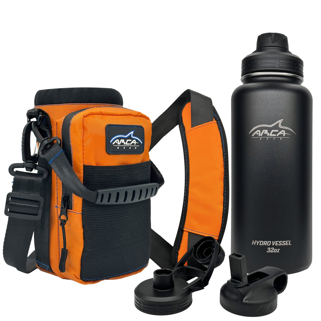 Arca Gear 32 oz Hydro Carrier - Insulated Water Bottle Sling w/Carry  Handle, Shoulder Strap, []